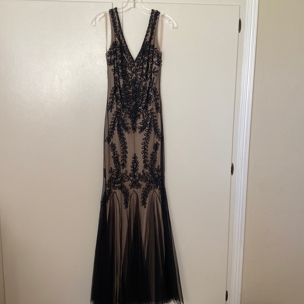 Betsy & Adam Soutache Mermaid Gown Size 4